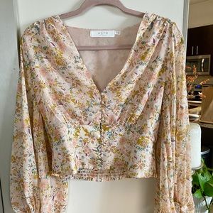 ASTR the Label Floral Print Blouson
